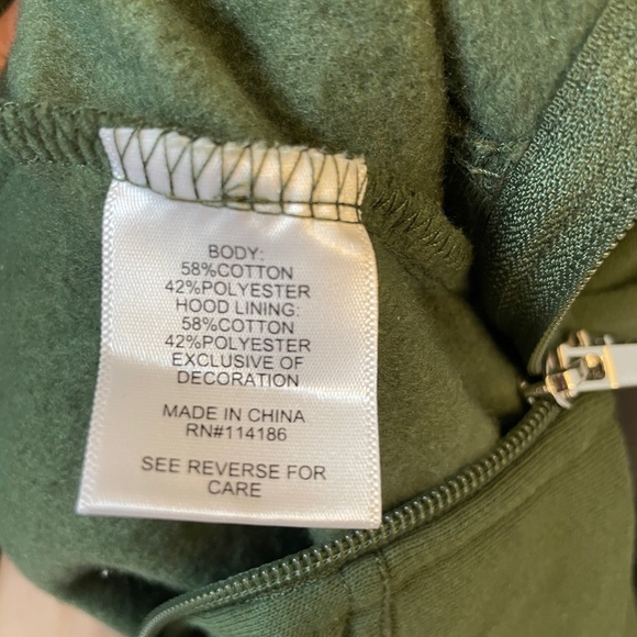 *SOLD Juicy Army Green Hoodie - Picture 4 of 4